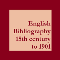 Logo della banca dati English Bibliography 15th century to 1901
