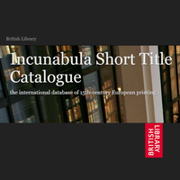 Logo della banca dati Incunabula Short Title Catalogue