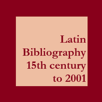 Logo della banca dati Latin bibliography 15th century to 2001