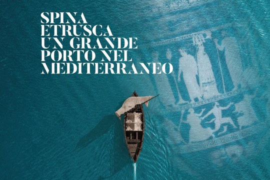 Invito alla mostra Mostra celebrativa del Centenario della scoperta di Spina etrusca