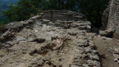 Veduta di un'area dello scavo