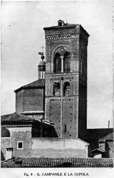 Fotografia del campanile nel 1914